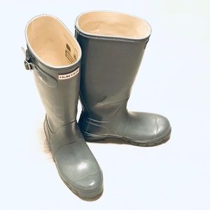 Hunter rainboots Grey Gloss color